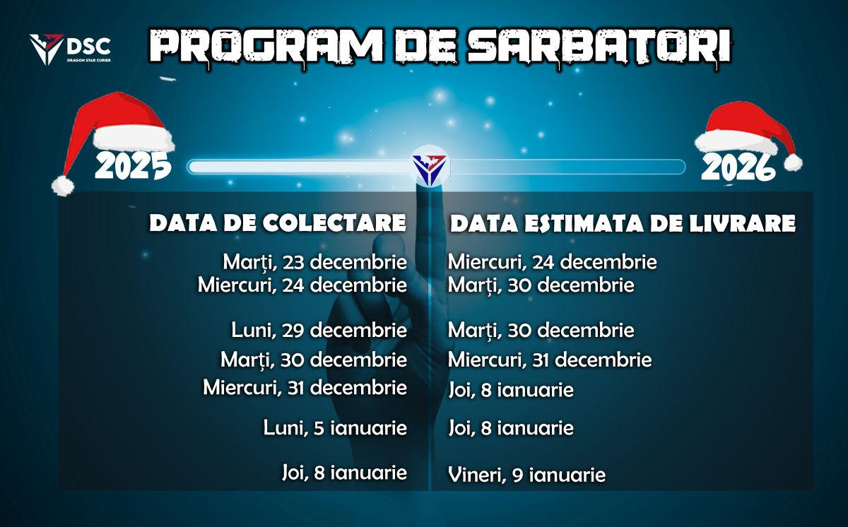 PROGRAM SPECIAL DE SĂRBĂTORI 2025/2026