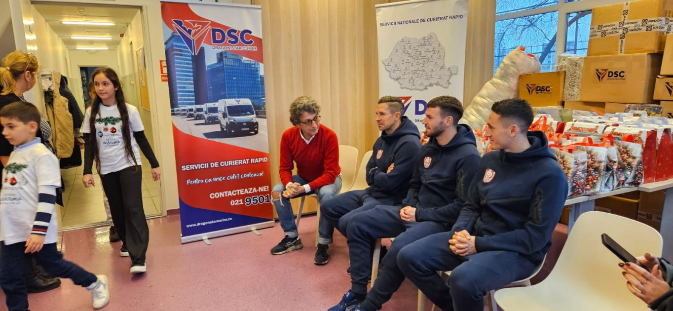 TVR: Ciprian Deac, Alin Fică și Andrei Cordea au fost Moș Crăciun pentru copiii defavorizati